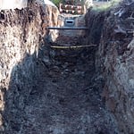 excavation project leading plumbing